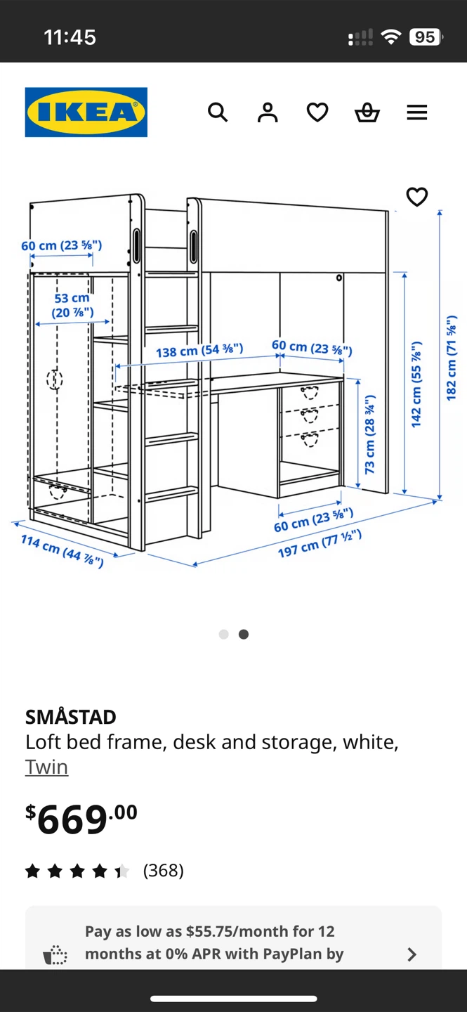Ikea Loft Bed SMASTAD - photo 2