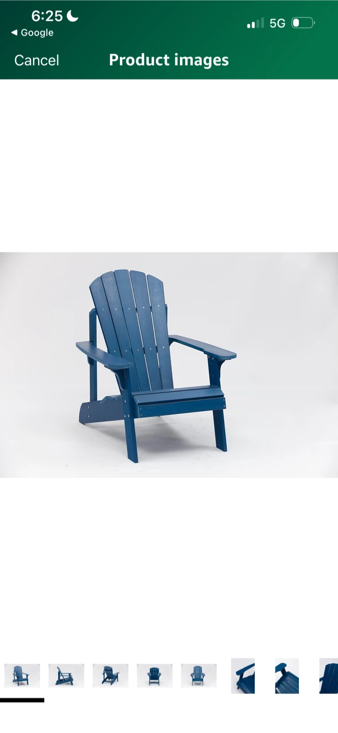 New Blue Adirondack Chair