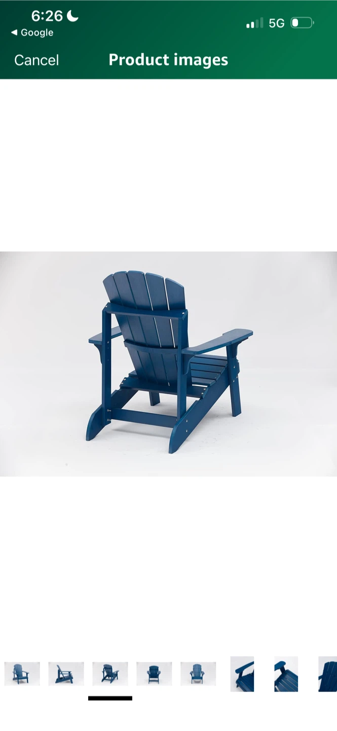 New Blue Adirondack Chair - photo 3