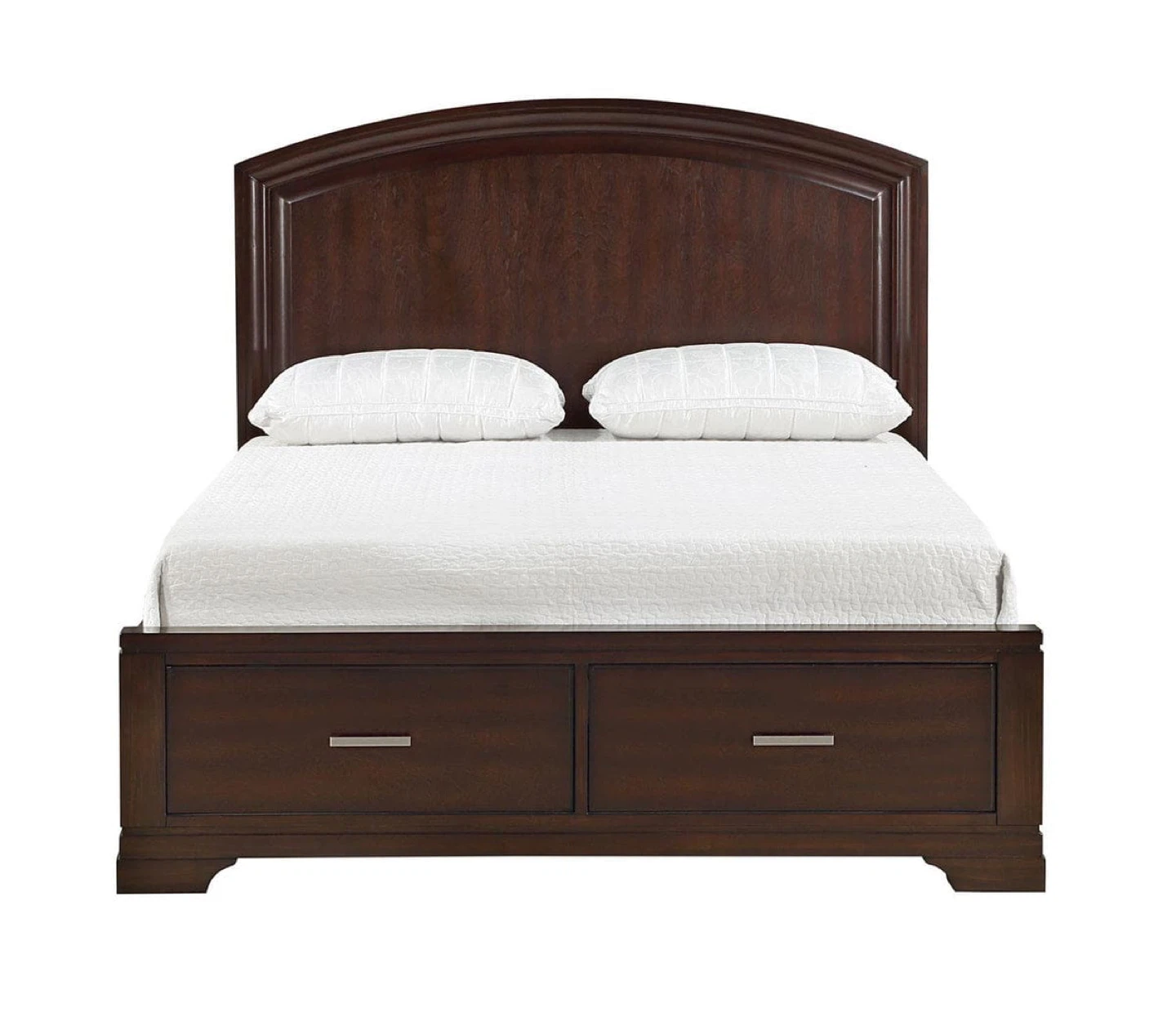 Wood double bed frame and double mattress - photo 2
