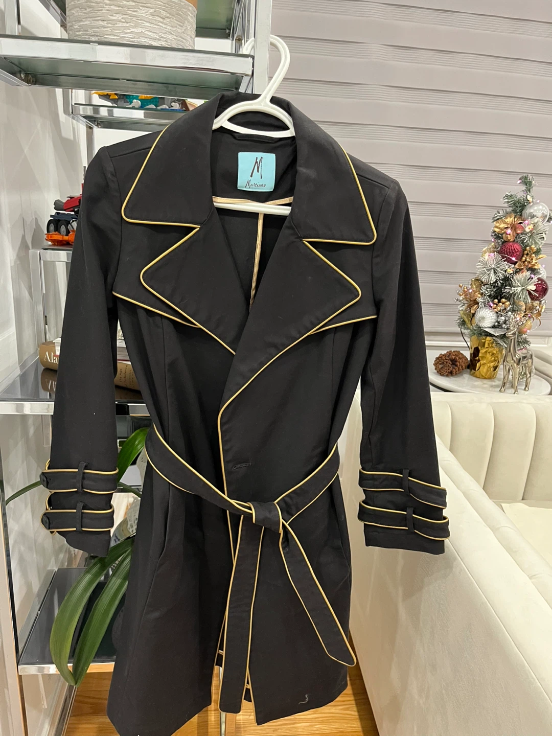 Marciano Black Trench Coat