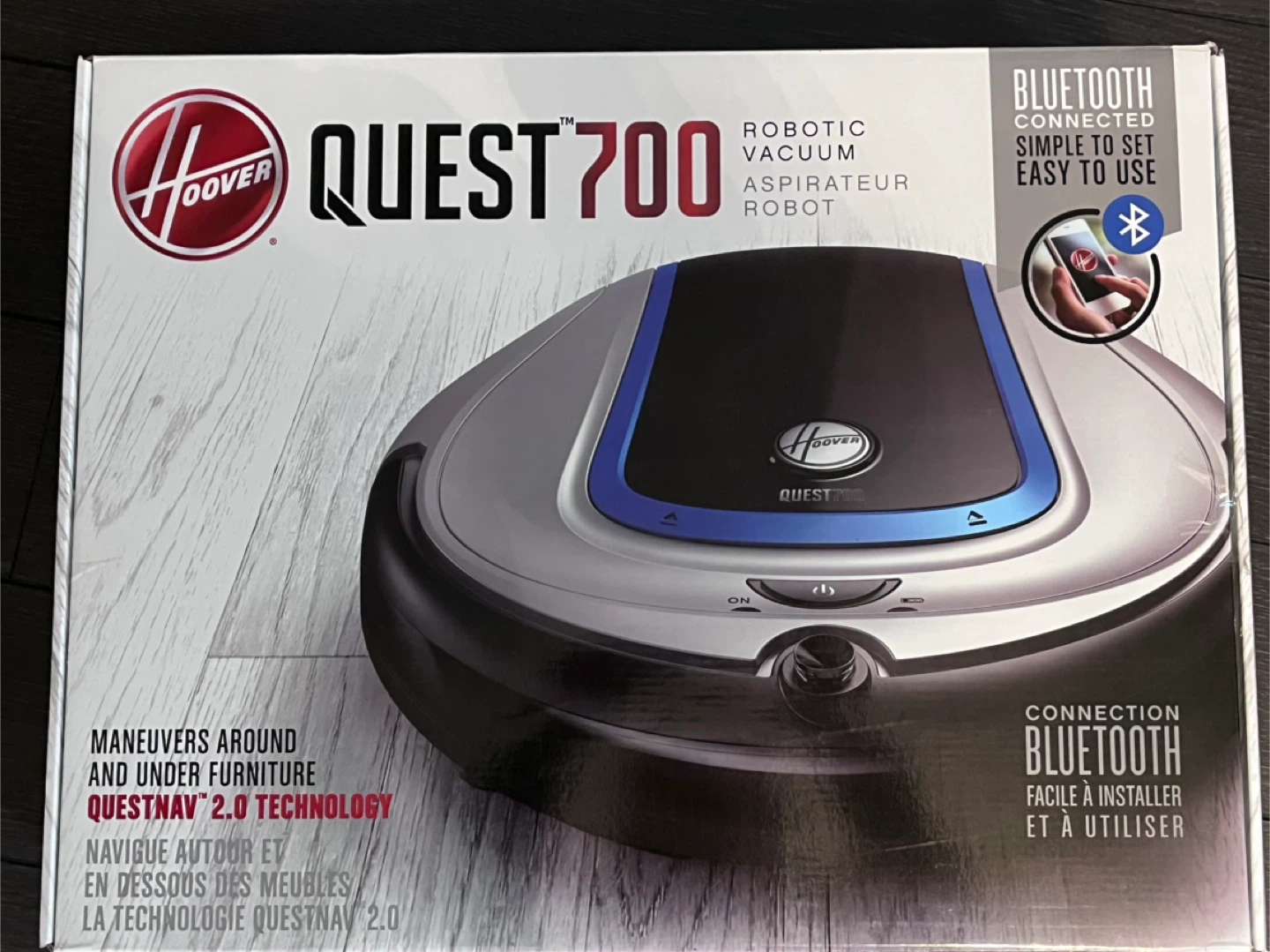 Used Hoover Quest 700 Robotic Vacuum - Bluetooth Connected