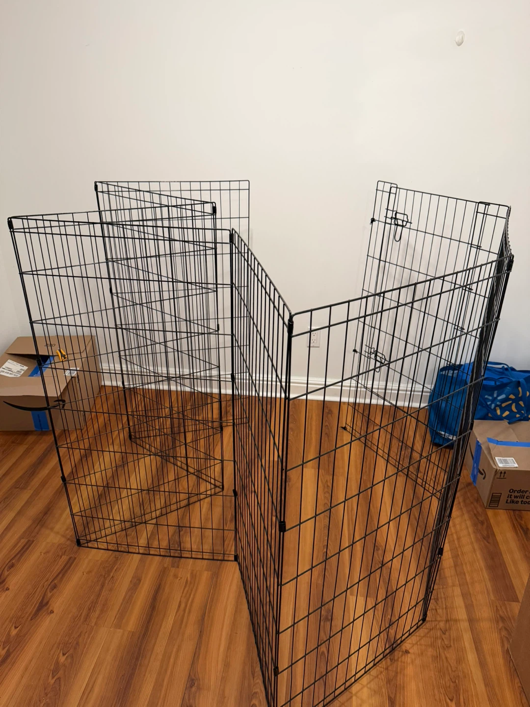 Black Metal Pet Playpen/Exercise Pen - photo 3