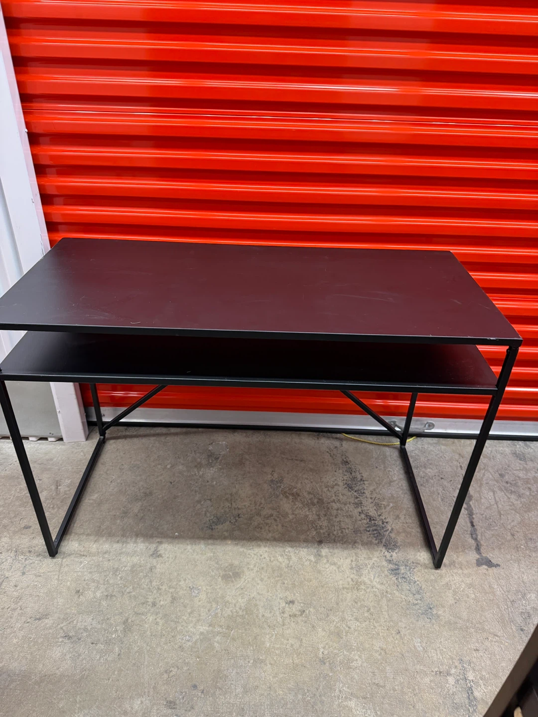 Black Metal Desk - 4'3" x 33"