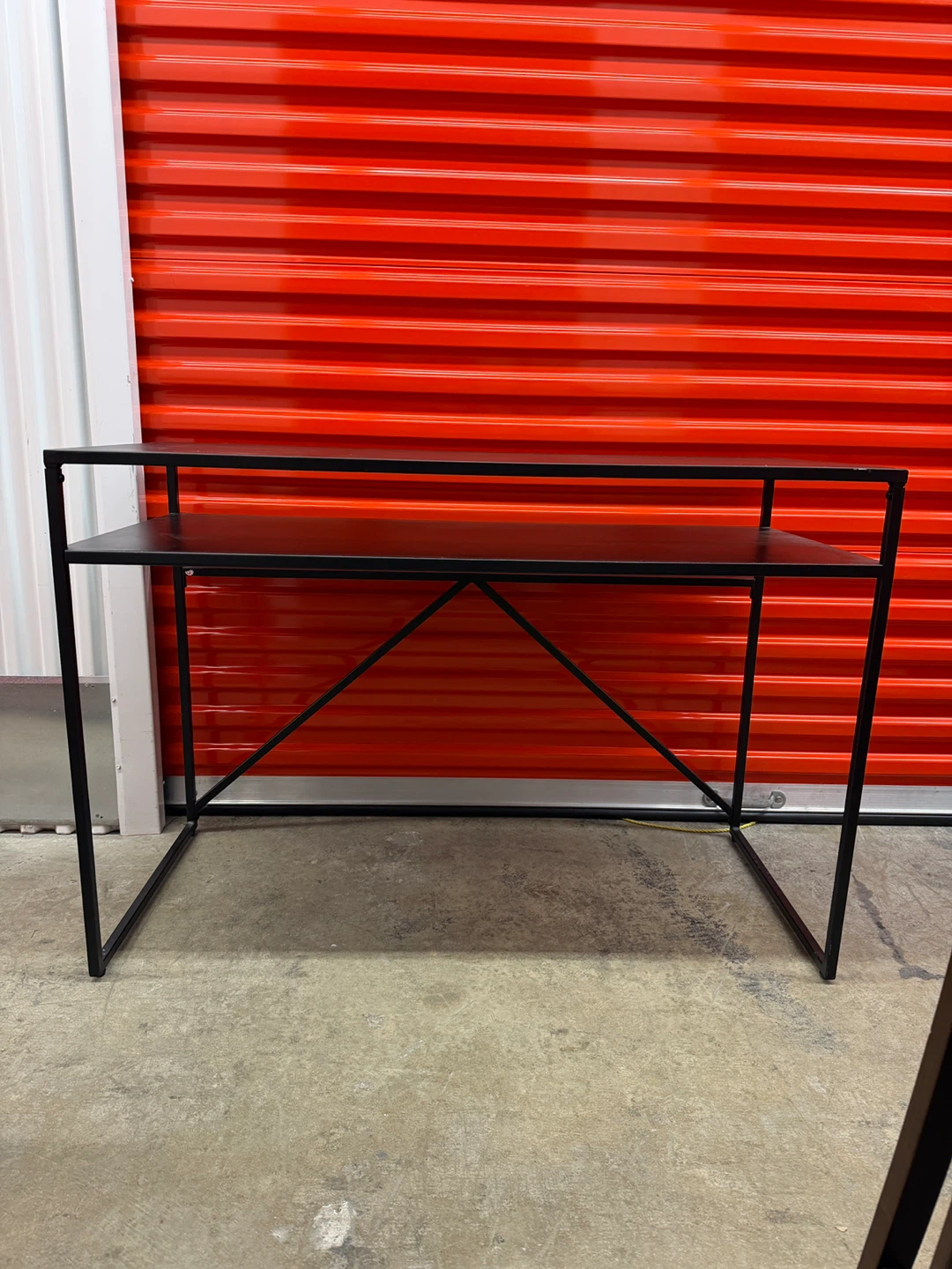 Black Metal Desk - 4'3" x 33" - photo 2