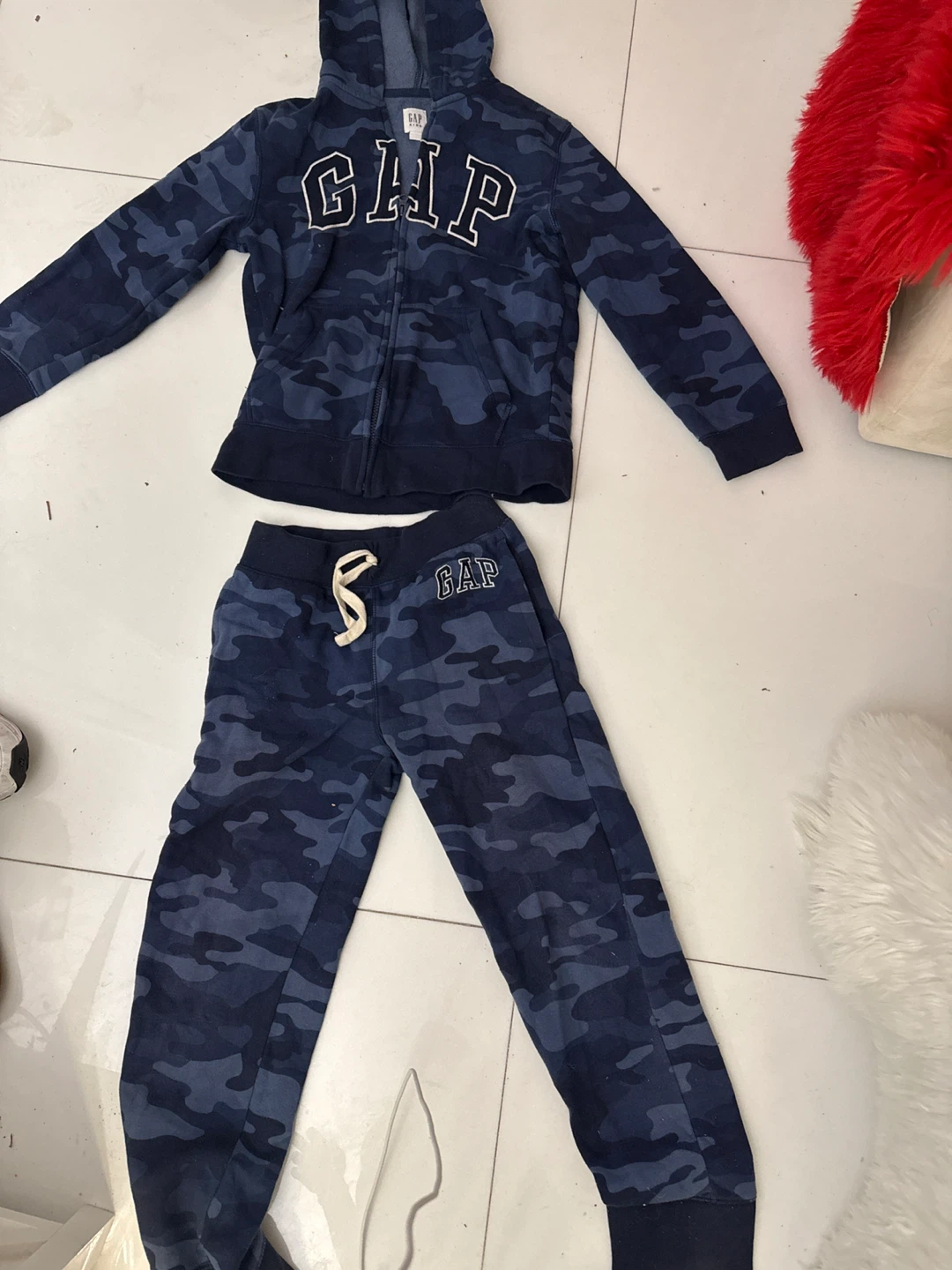 GAP Kids Camo Hoodie & Sweatpants Set - Size L (10)