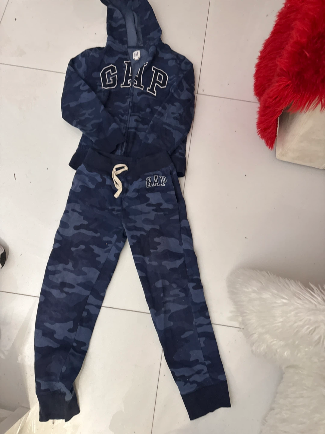 GAP Kids Camo Hoodie & Sweatpants Set - Size L (10) - photo 3