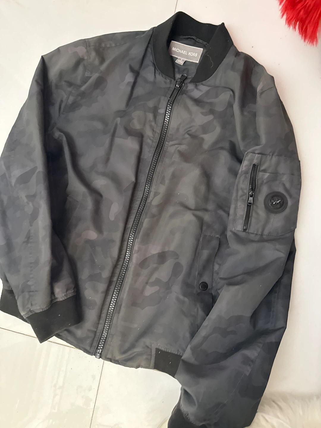 Michael Kors Camo Bomber Jacket - Size S - photo 3