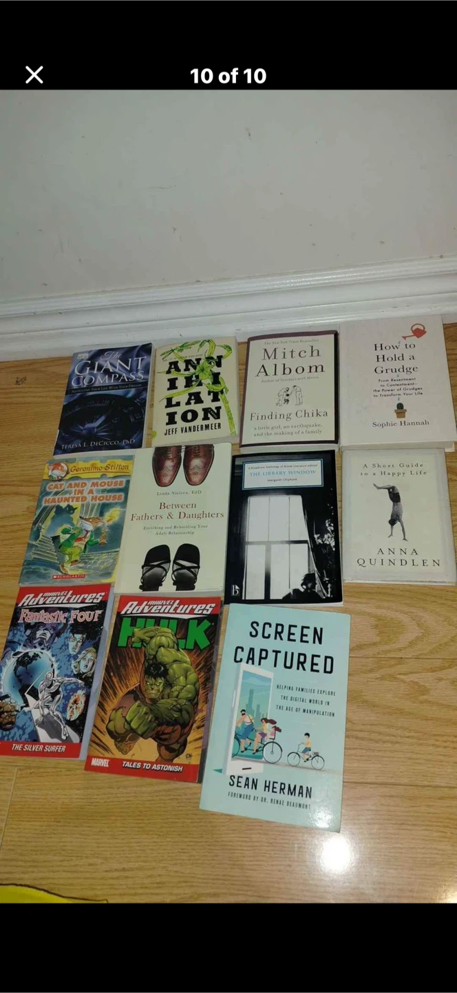 Mixed Lot of Books: Comics, Novels, Guides