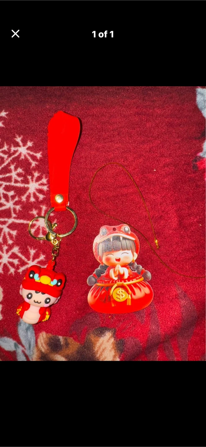 Cute Keychain and Ornament Set