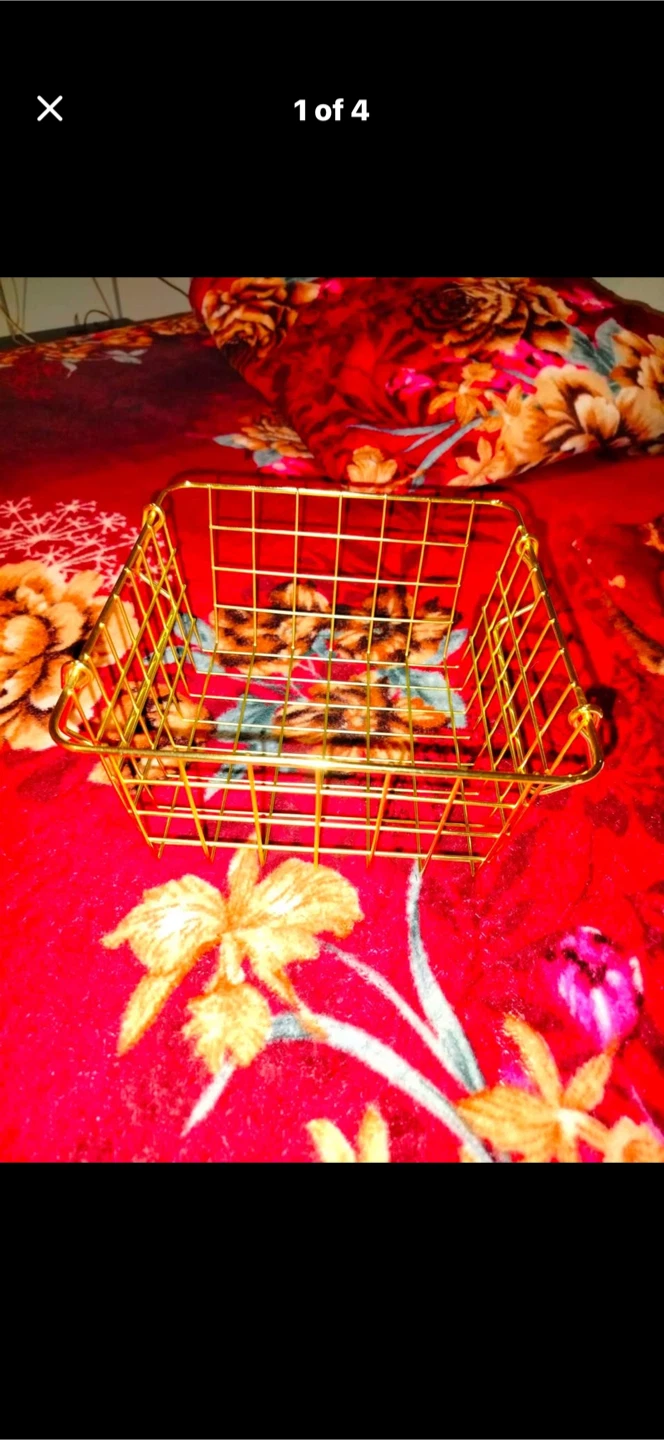 Gold Wire fruit Basket - photo 2