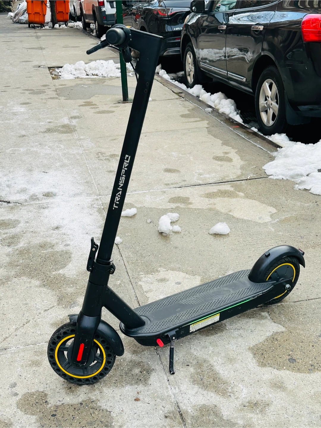 TRANS PRO Electric Scooter - Black run faster 31 mph big scooter