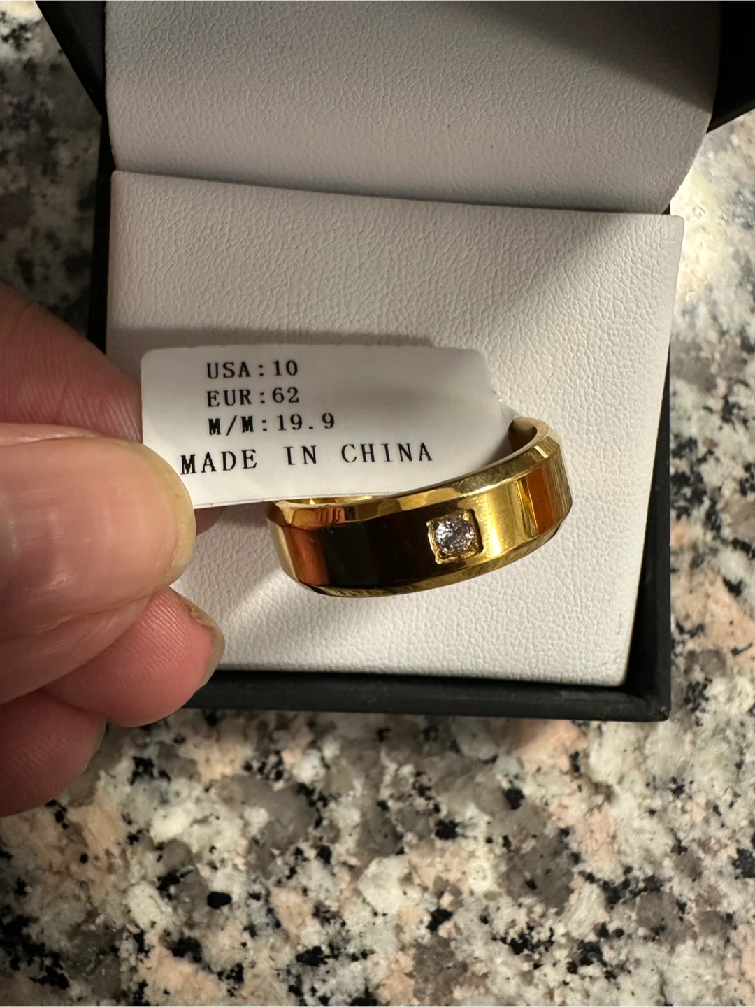 Geoffrey Beene Gold Ring - Size 10 - photo 4