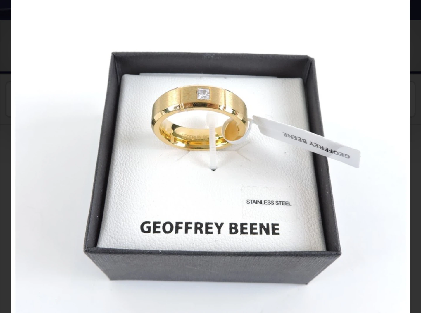 Geoffrey Beene Gold Ring - Size 10