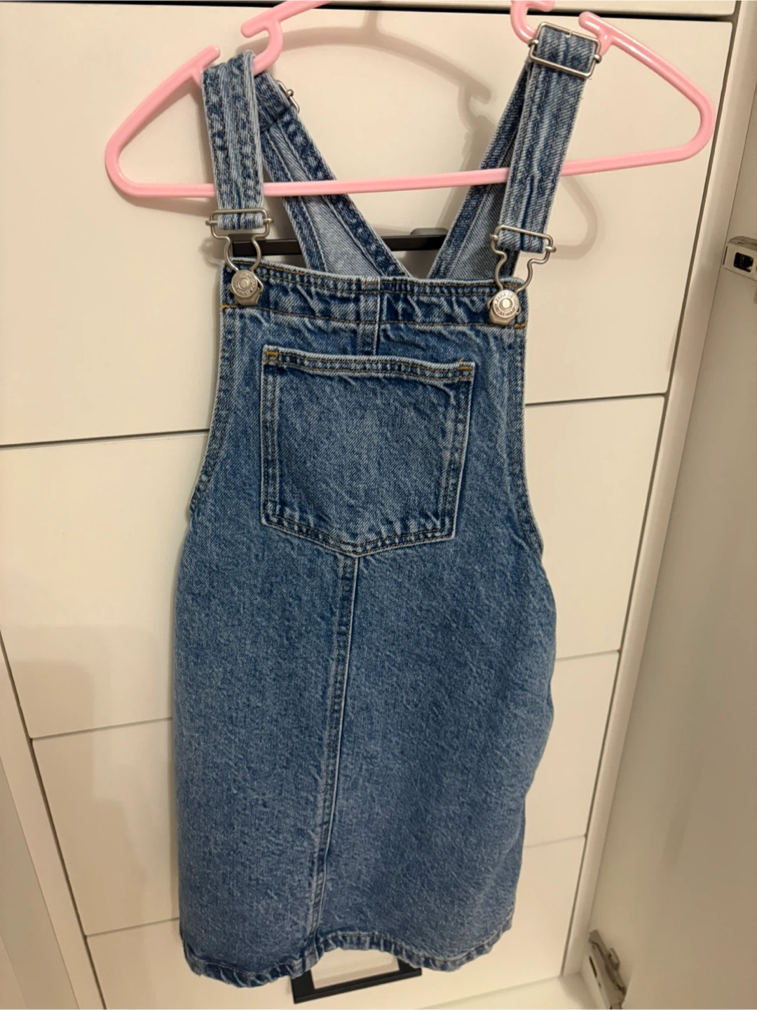 Zara Denim Pinafore Dress - Size 5-6 Years