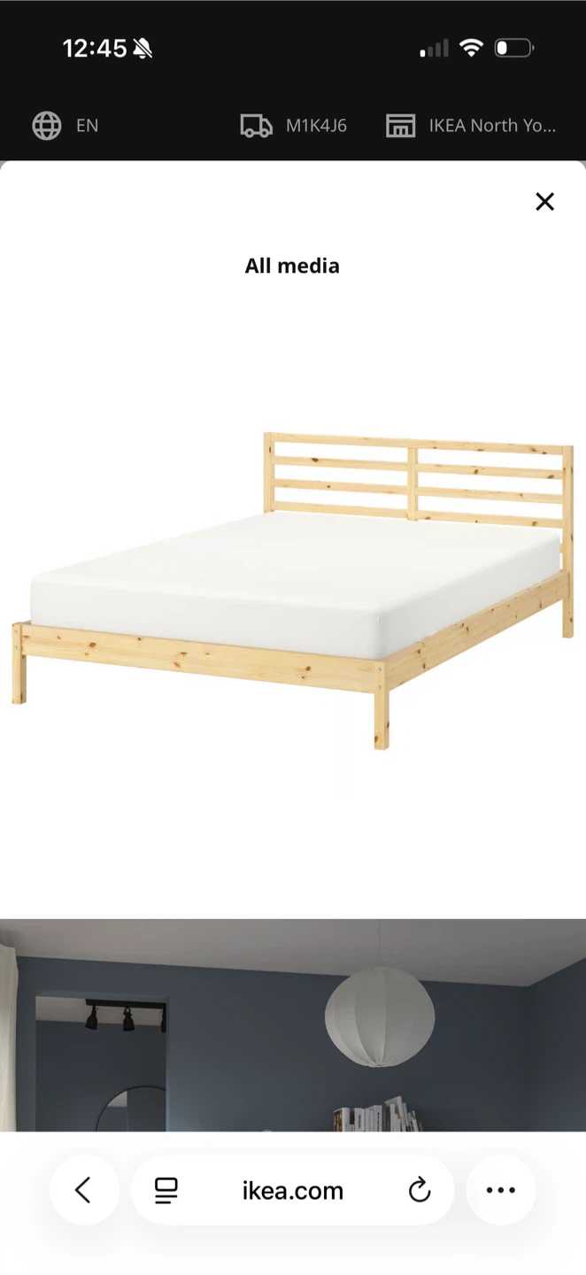 IKEA Tarva Queen Bed Frame