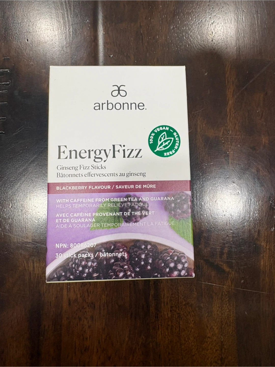 Arbonne EnergyFizz Ginseng Fizz Sticks - Blackberry