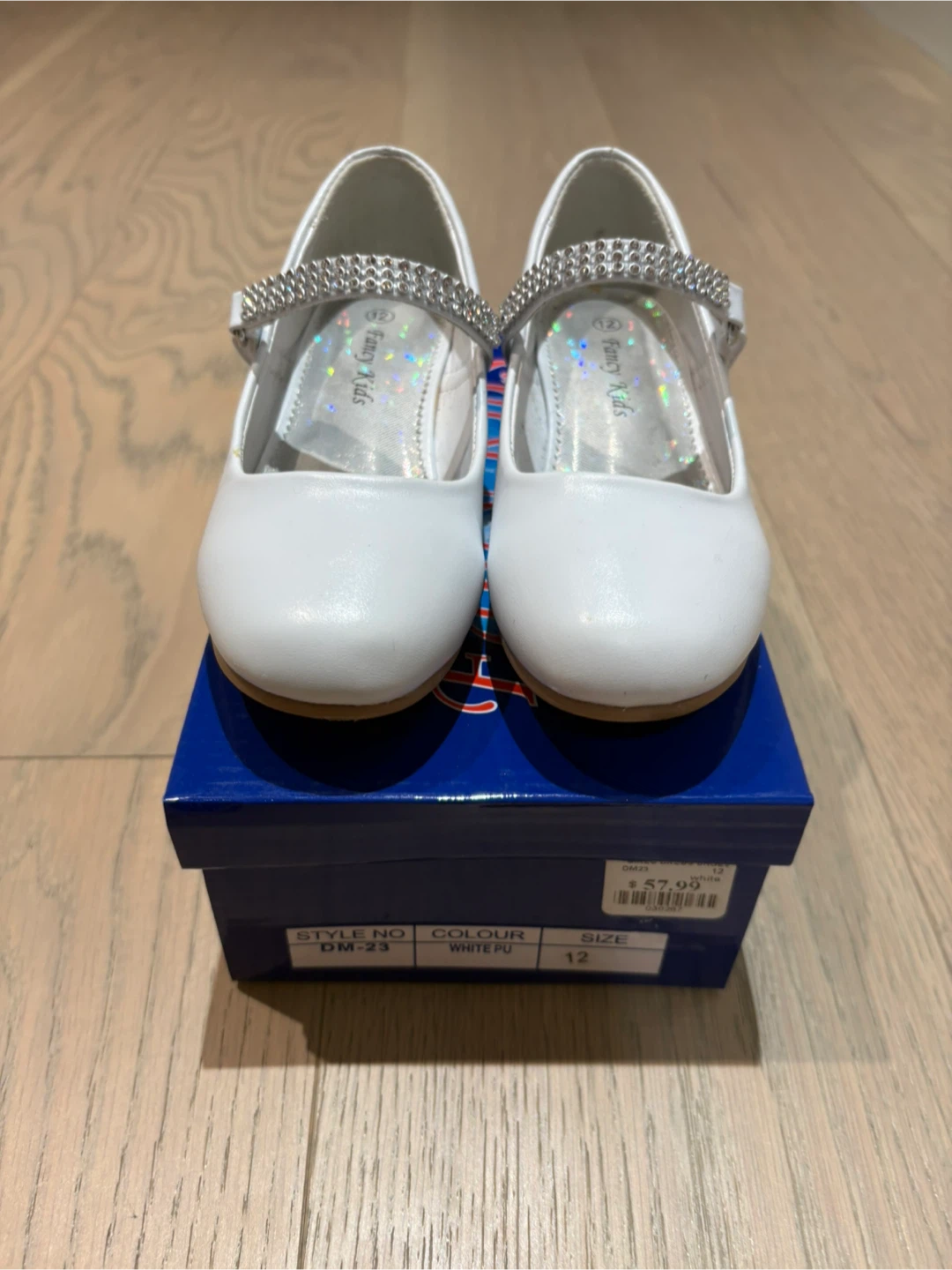 Fancy Kids White Dress Shoes - Size 12 - photo 2
