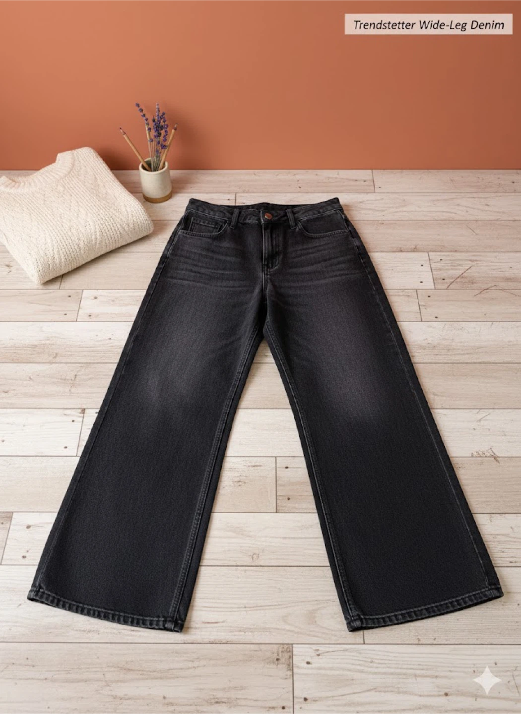 Men Trendsetter Wide-Leg Denim Jeans