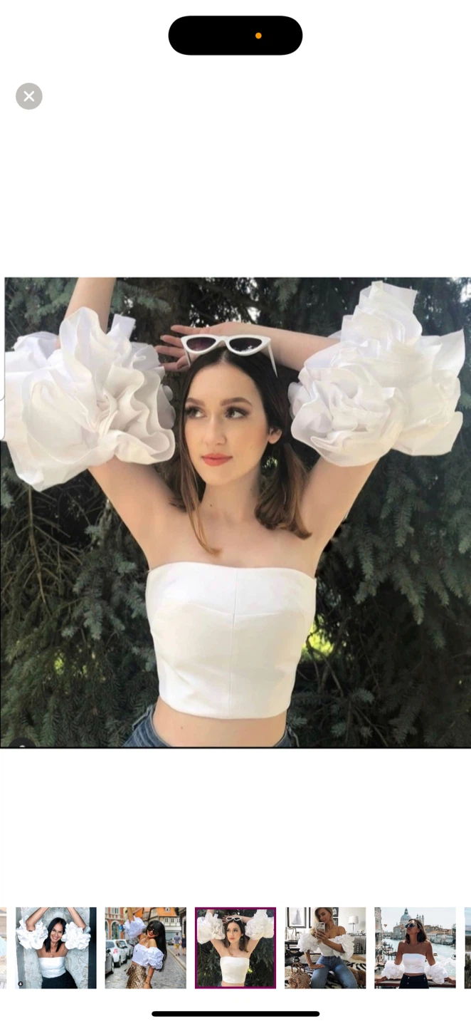 Zara White Top Size S - photo 3