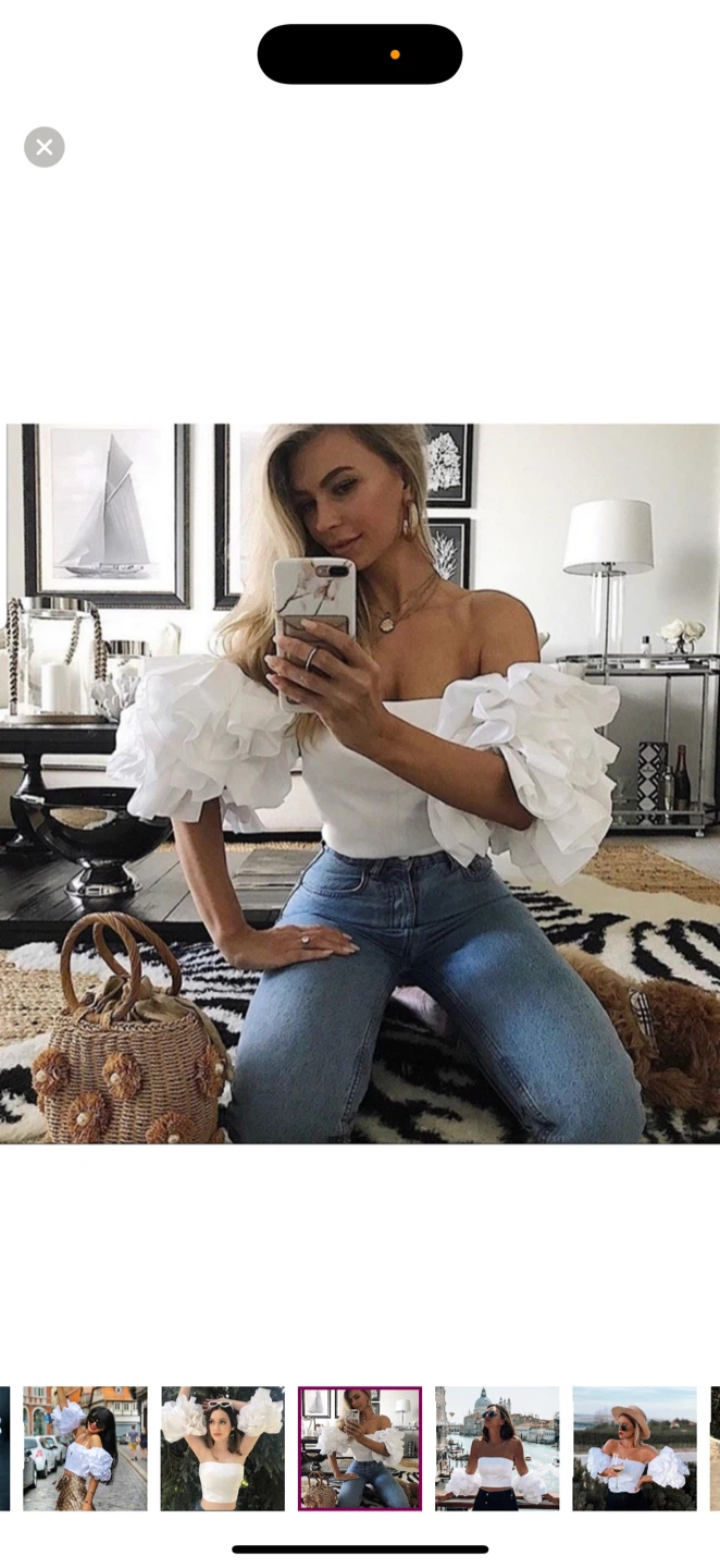Zara White Top Size S - photo 4
