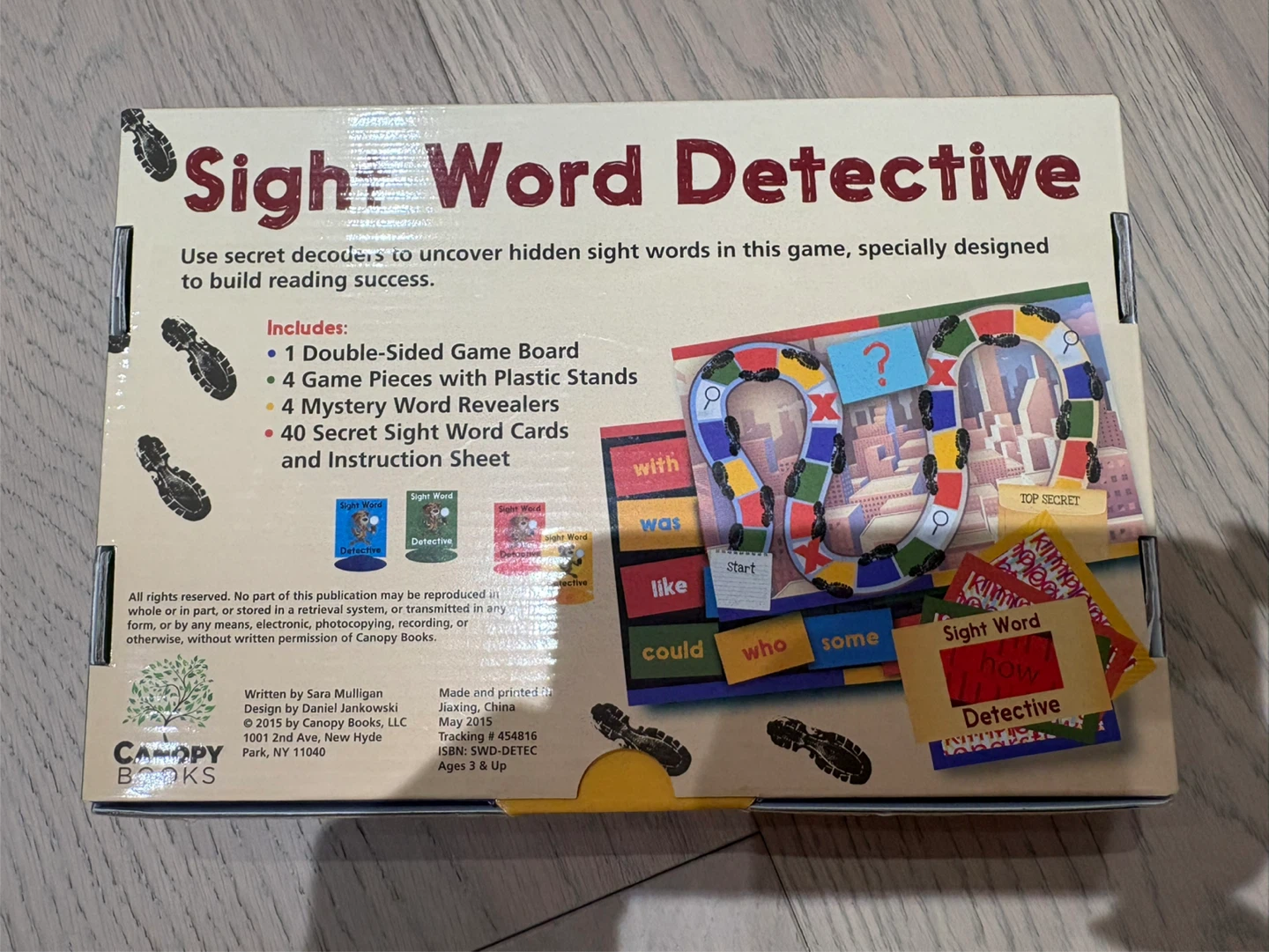 Sight Word Detective Board Game - photo 3
