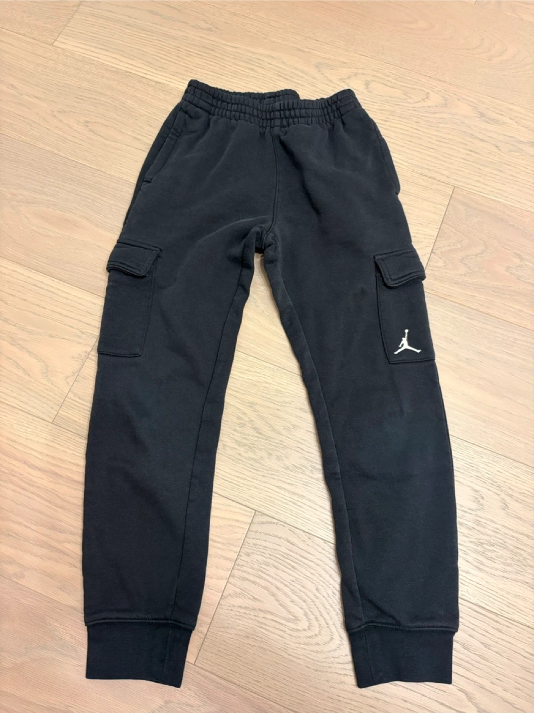 Kids Jordan Black Jogger Pants - Size M 10-12 years