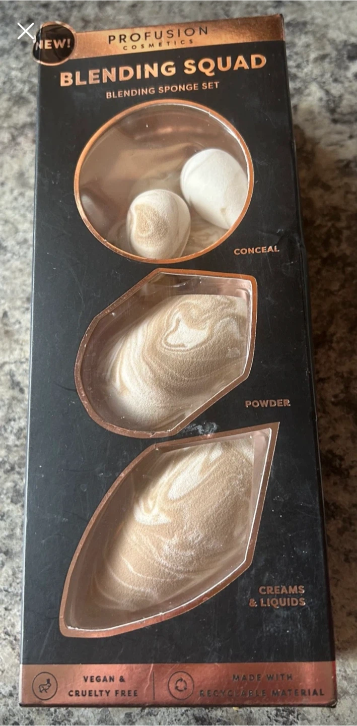 New Profusion Cosmetics Blending Squad Sponge Set
