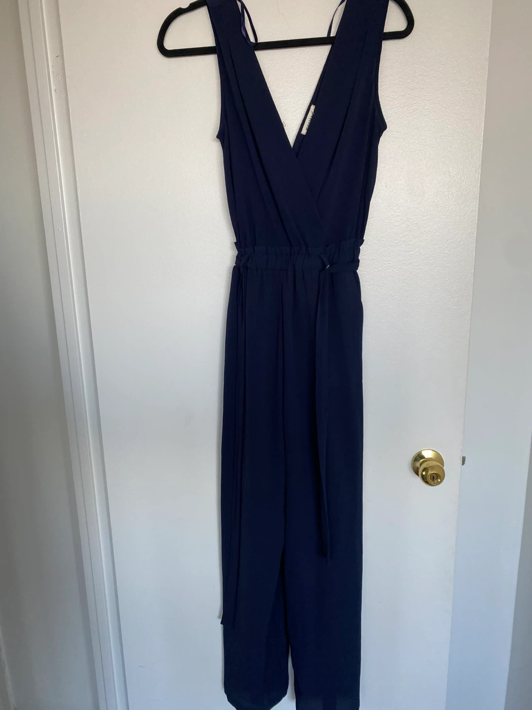 Monteau Navy Blue Jumpsuit - Size XS