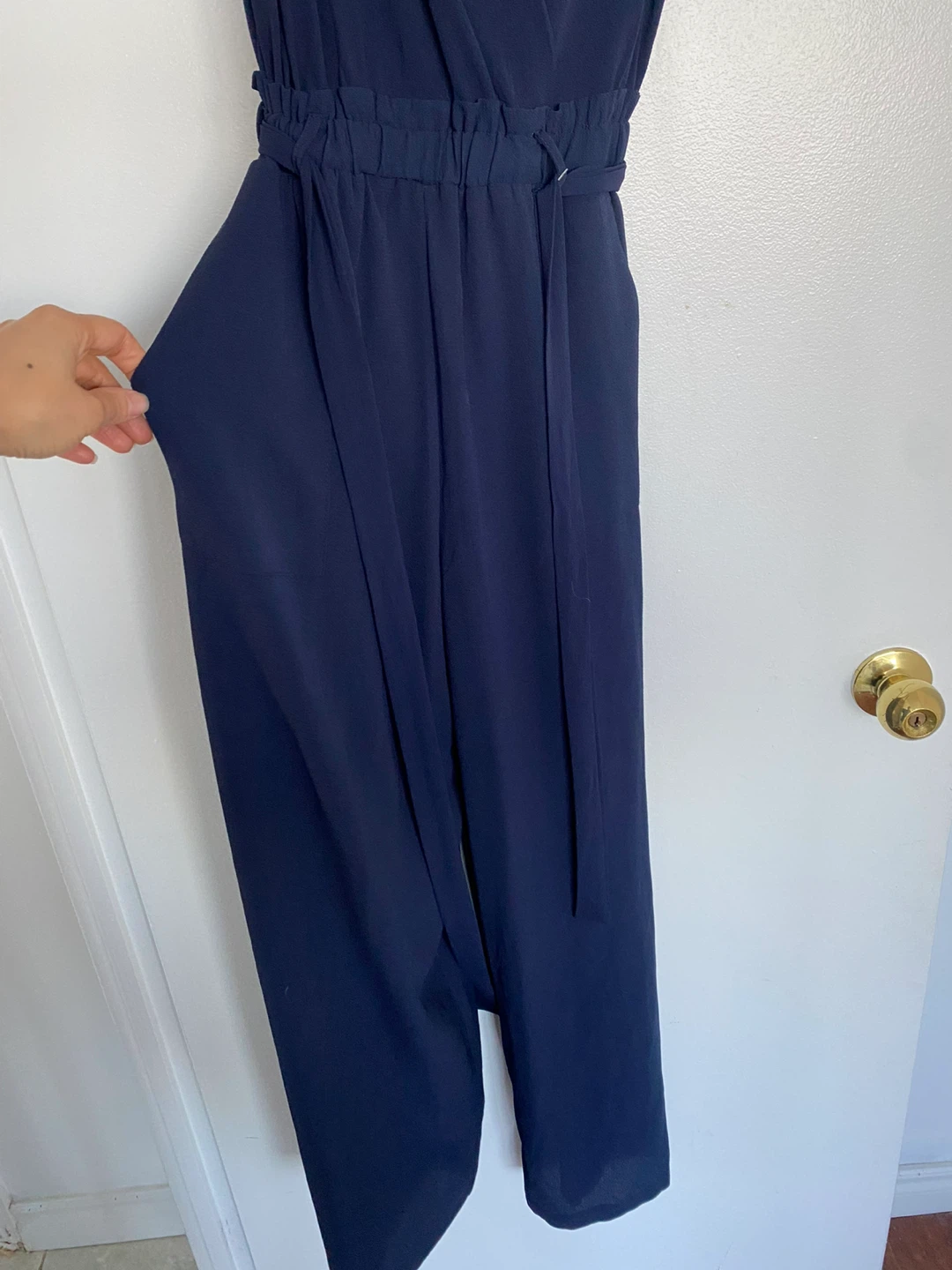 Monteau Navy Blue Jumpsuit - Size XS - photo 3