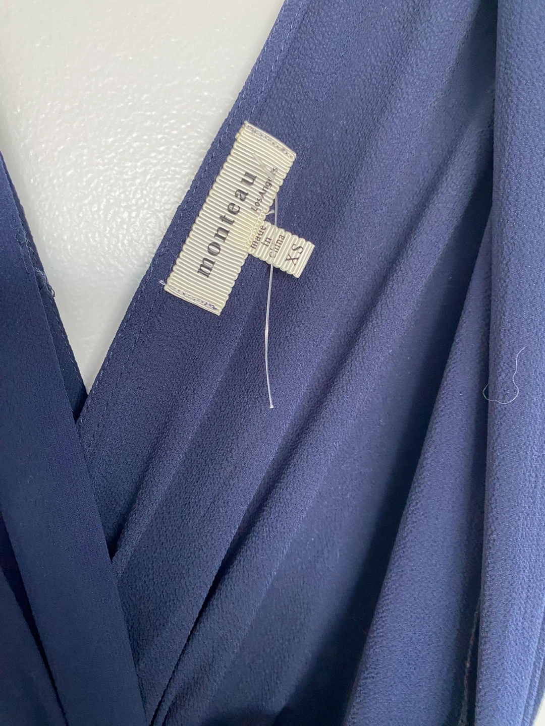 Monteau Navy Blue Jumpsuit - Size XS - photo 2