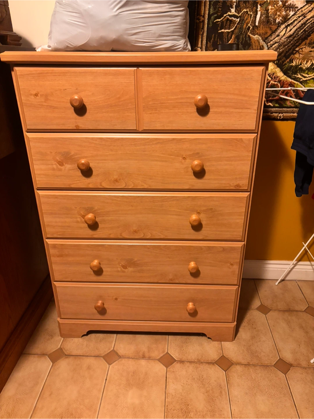 Wooden 6-Drawer Dresser