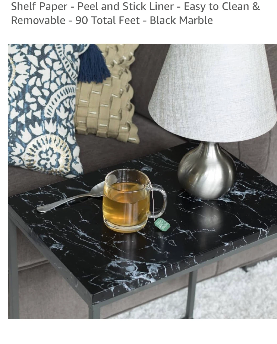 Marble /Granite Pattern Black or White Wallpaper Rolls - photo 2