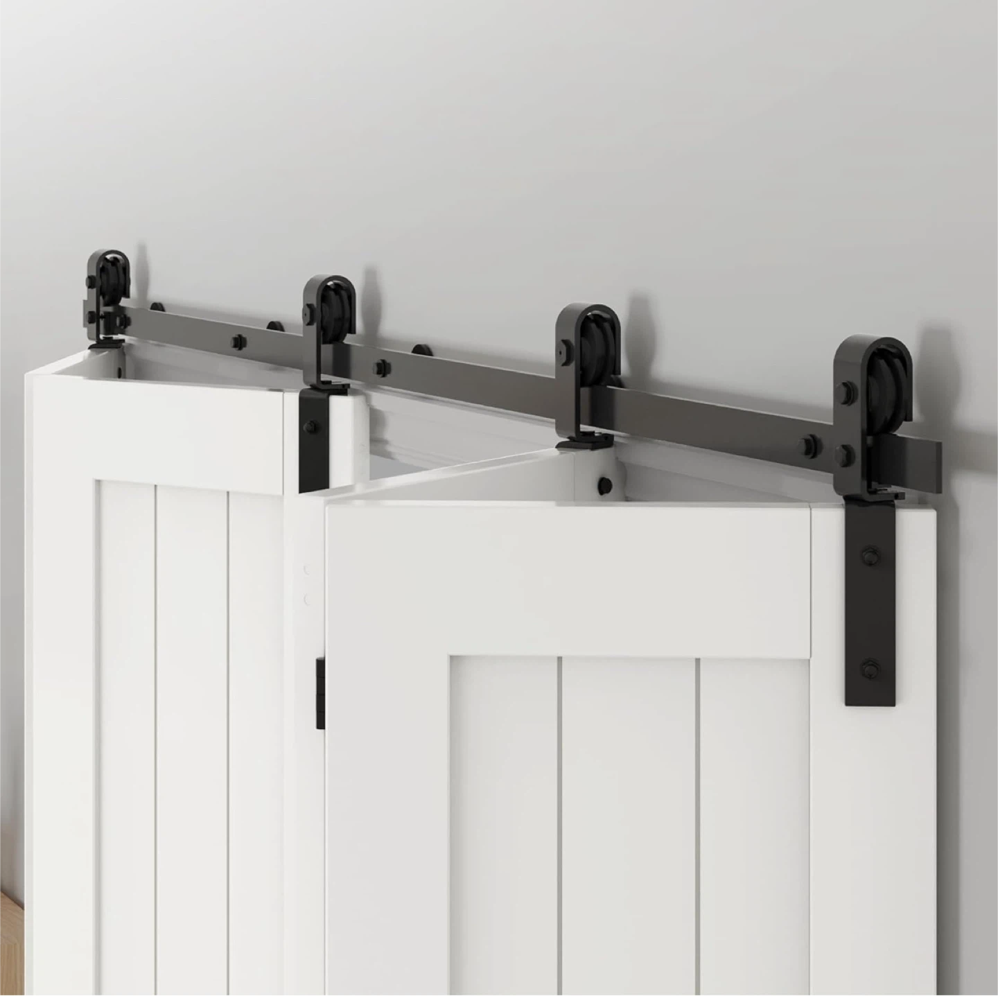 ZEKOO Bi-folding Barn Door Hardware Kit