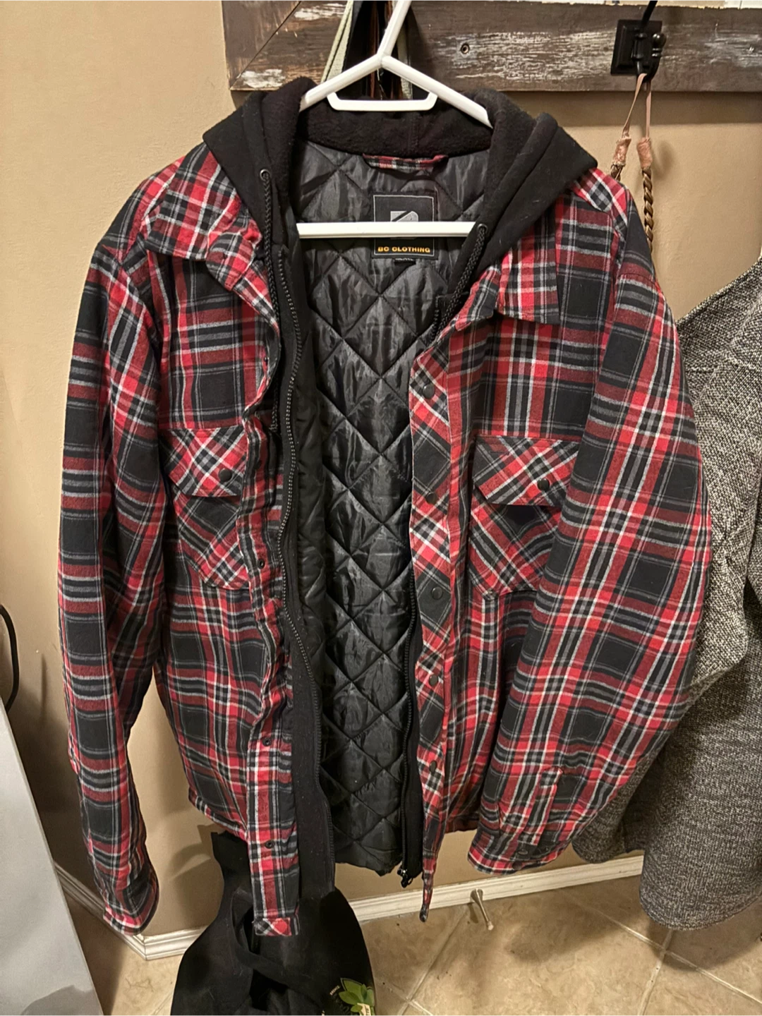BC Clothing XXL Plaid Jacket