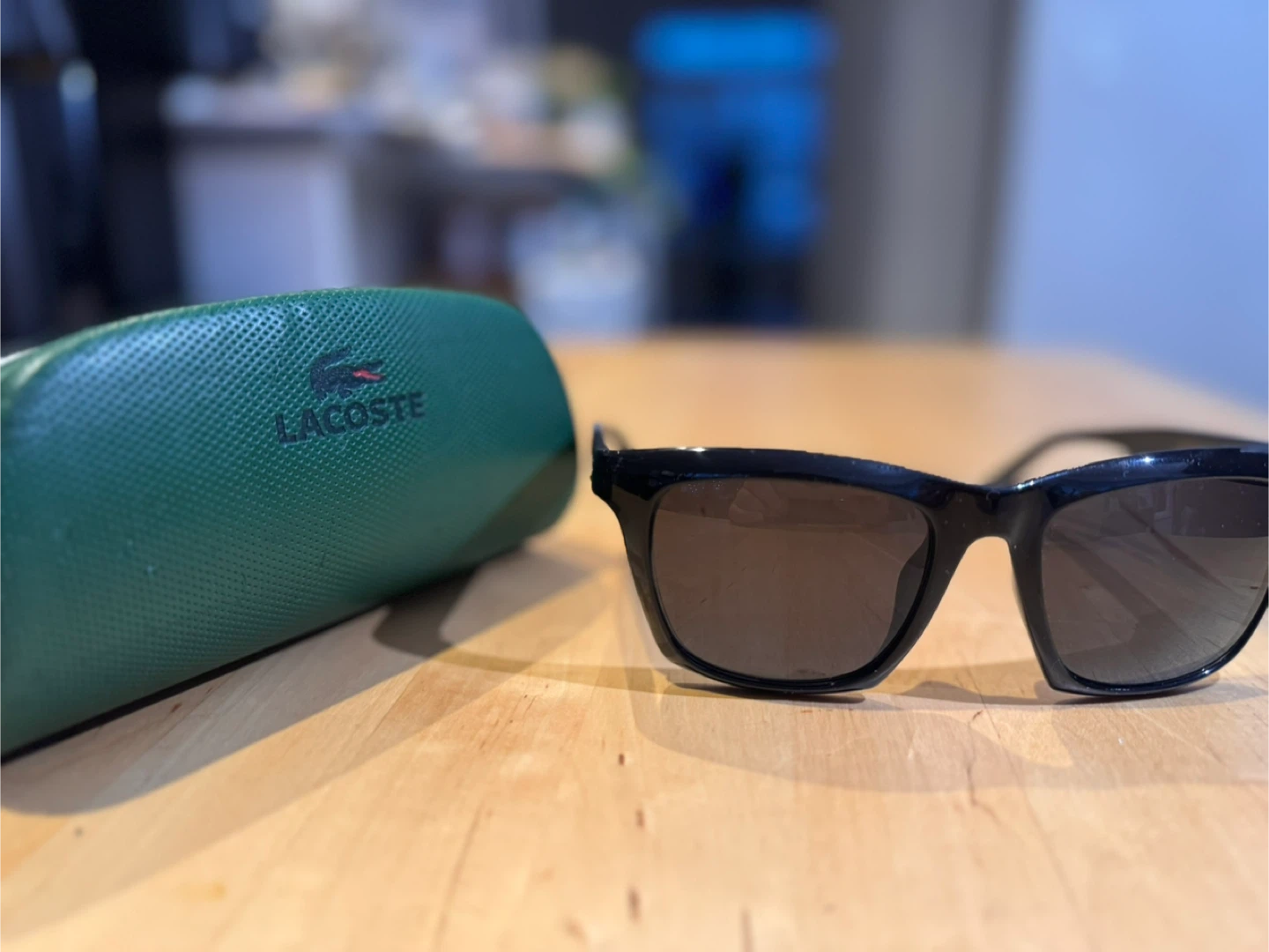 Lacoste Black Sunglasses with Case