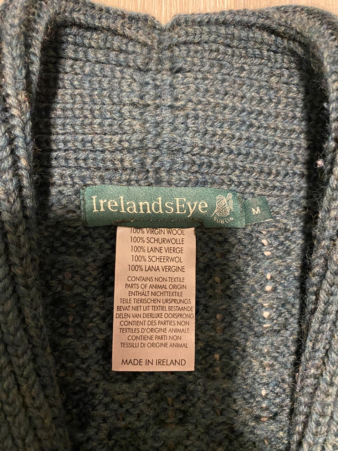 Ireland's Eye Wool Cardigan - Size M - photo 3