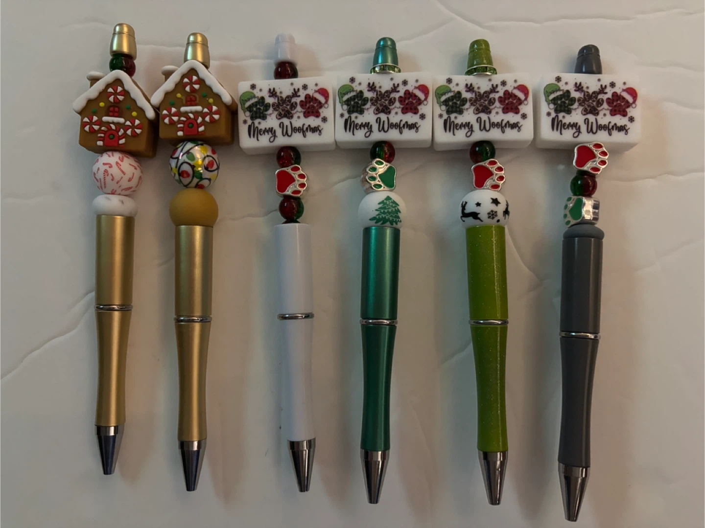 Handmade Christmas Beaded Pens - photo 5