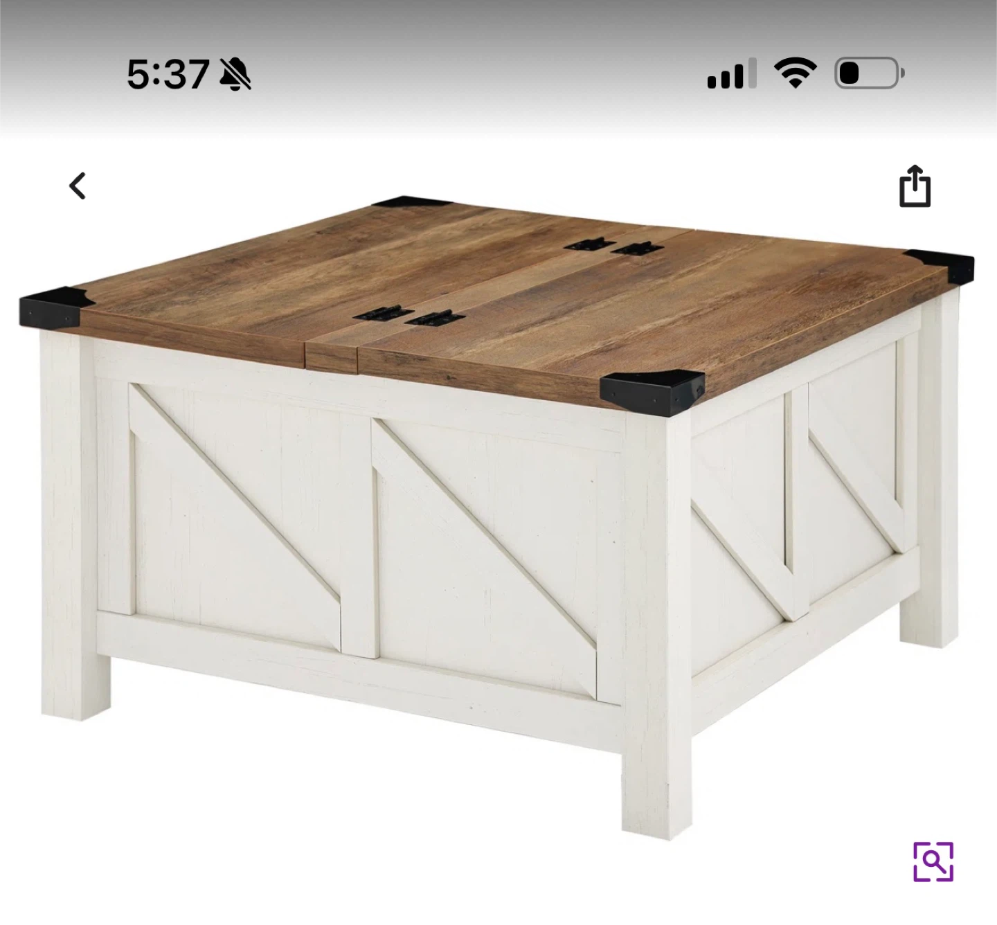Coffee Table with Storage 30"x30"