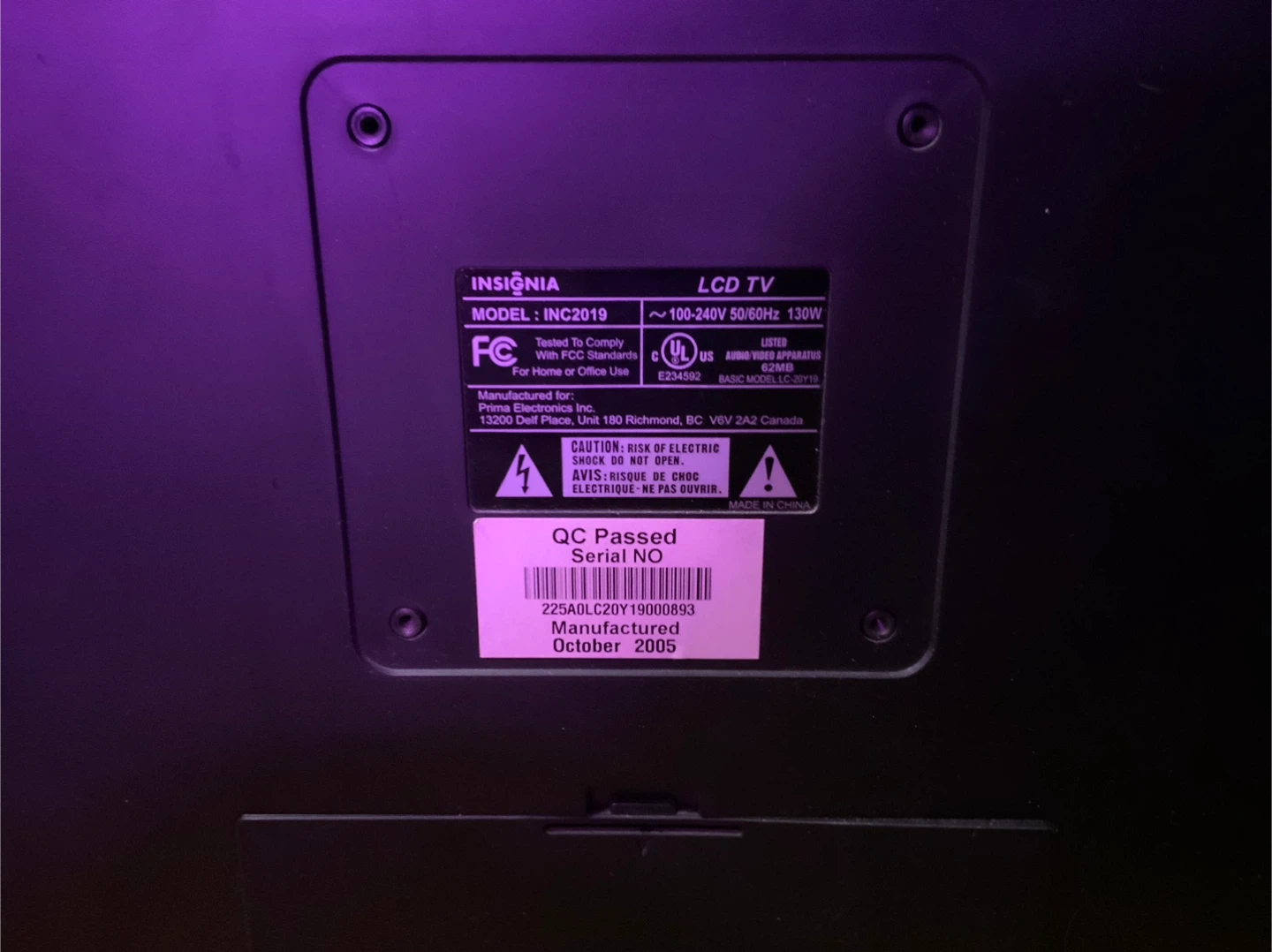 For Parts - Insignia LCD TV #gifting - photo 2