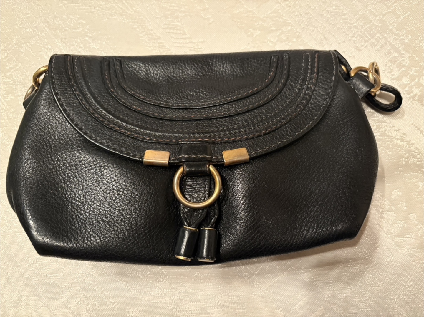 Chloé Marcie Black Leather Crossbody Bag - photo 2