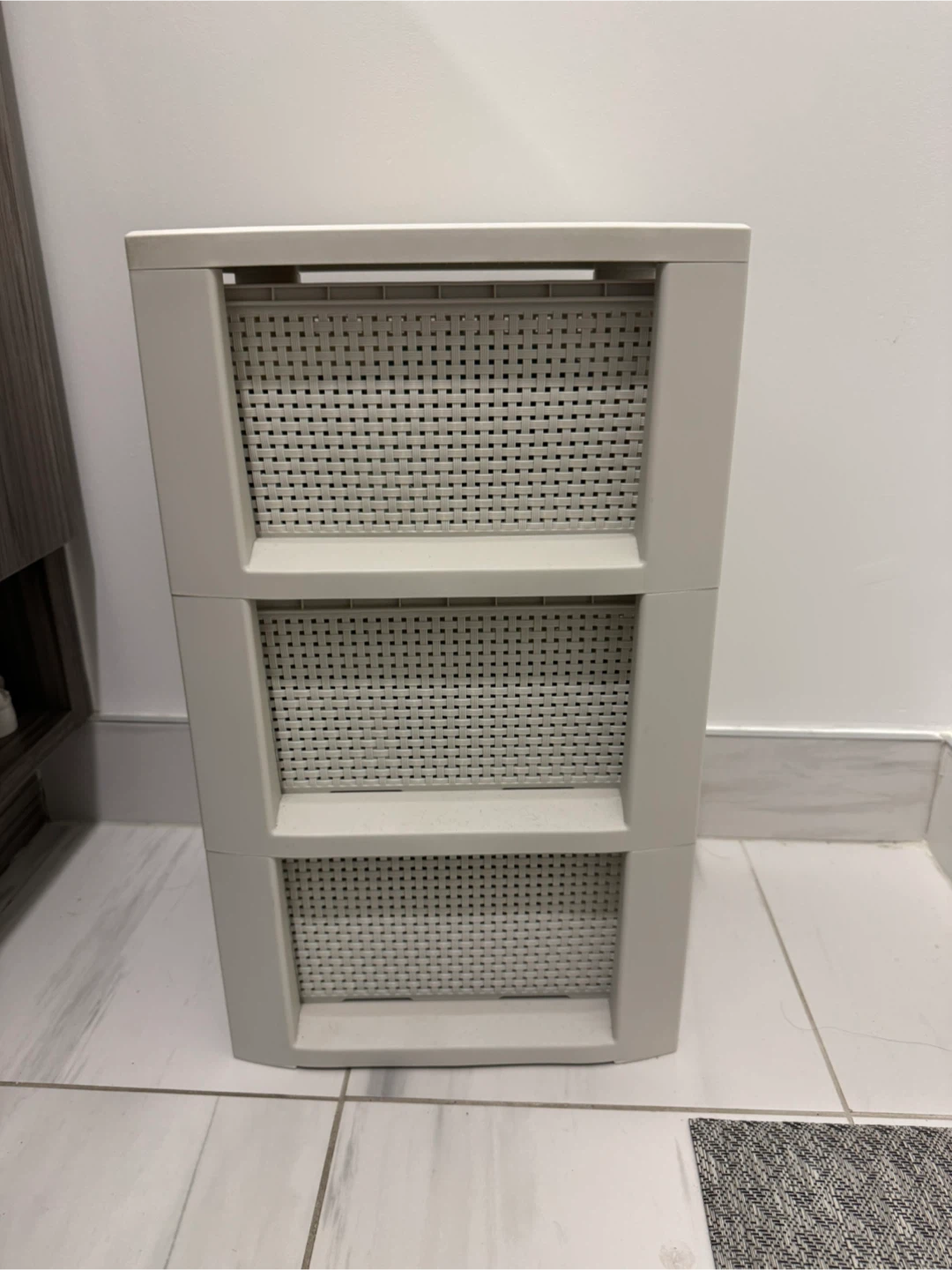 3-Tier Plastic Storage Drawer Unit - photo 2
