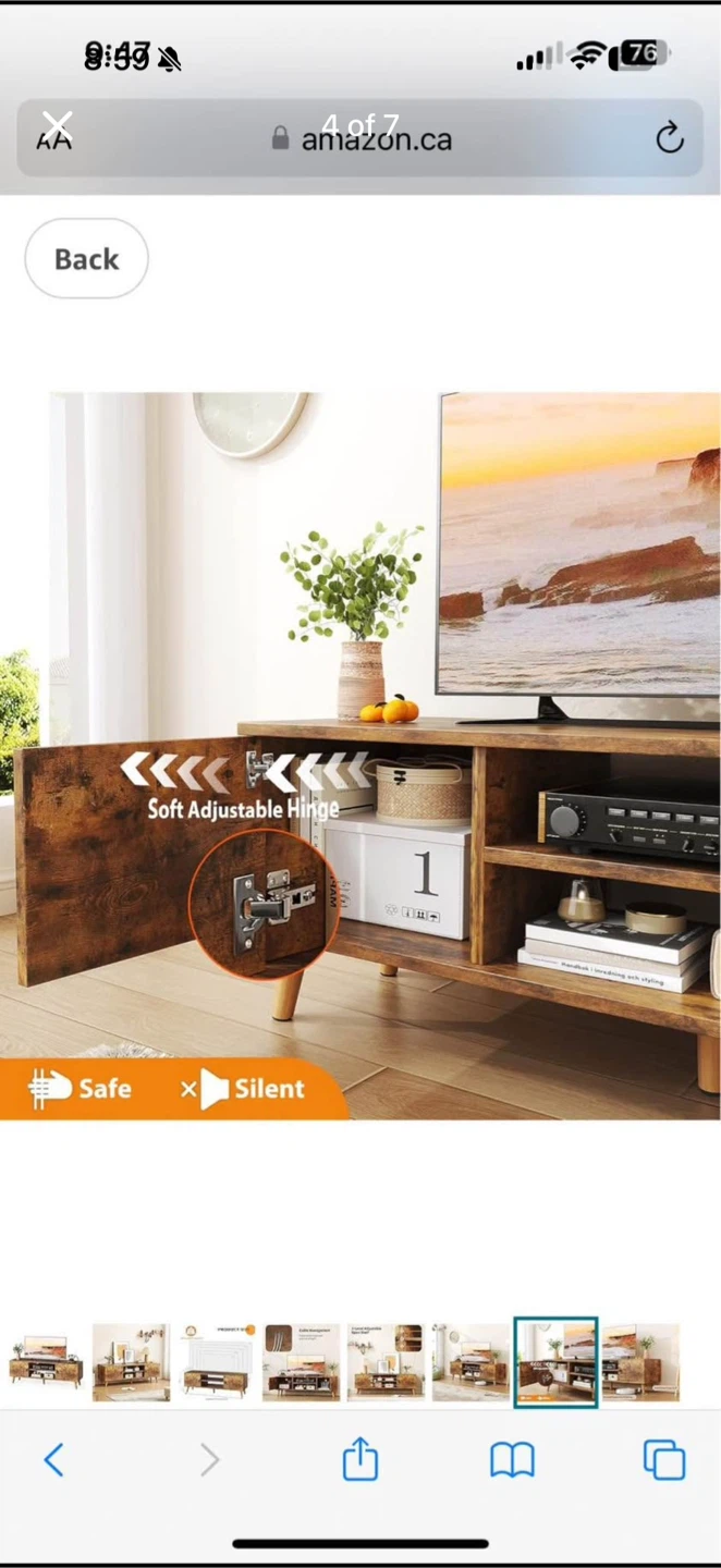Mexin Rustic Brown TV Stand - 55-60 Inch - photo 4