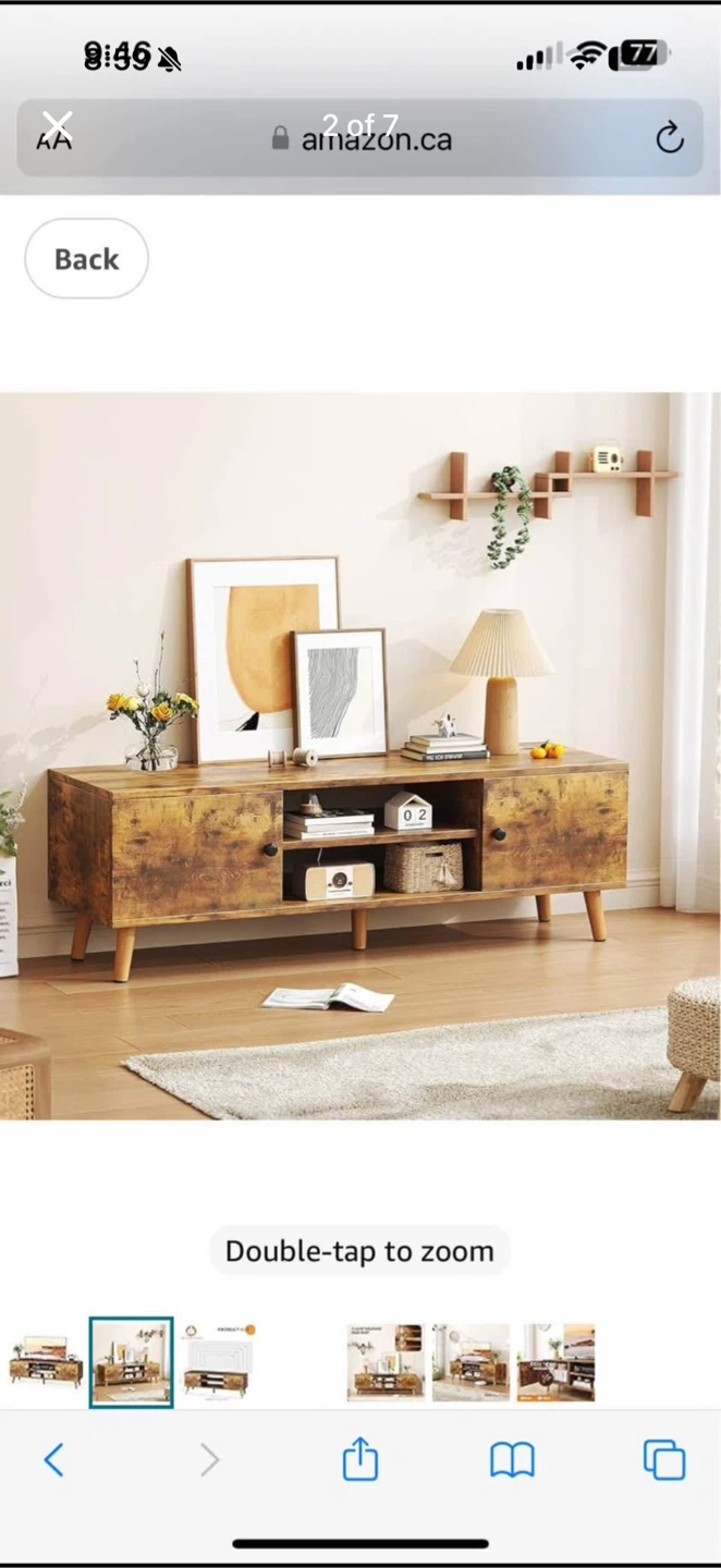 Mexin Rustic Brown TV Stand - 55-60 Inch - photo 2