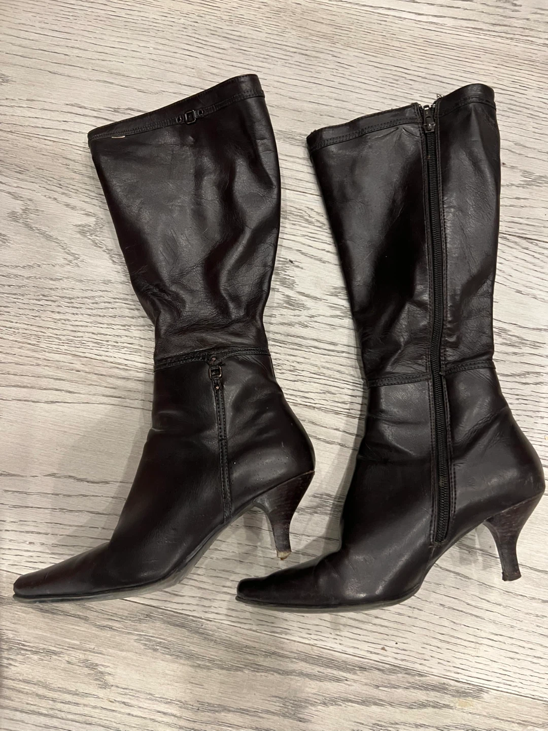 Brown Leather Boots - Size 6 1/2M - photo 2
