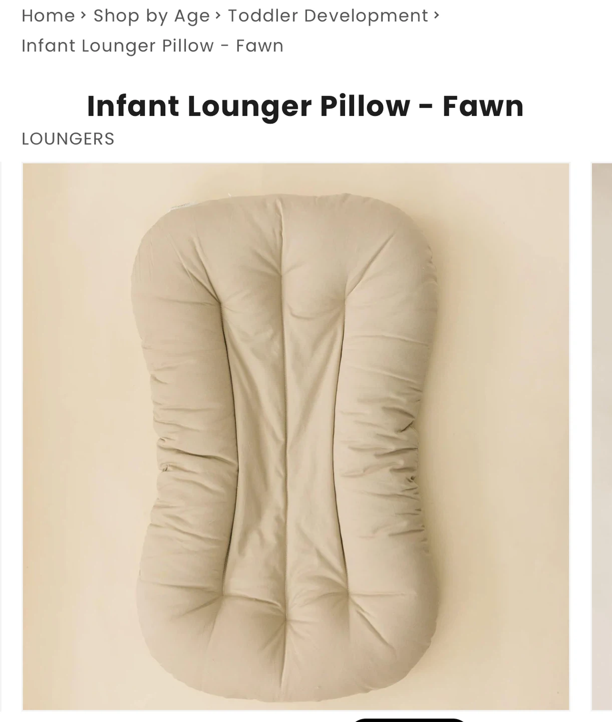 Snuggle Me Style Baby Lounger Hypoallergenic Fawn + Blush Cover - photo 3