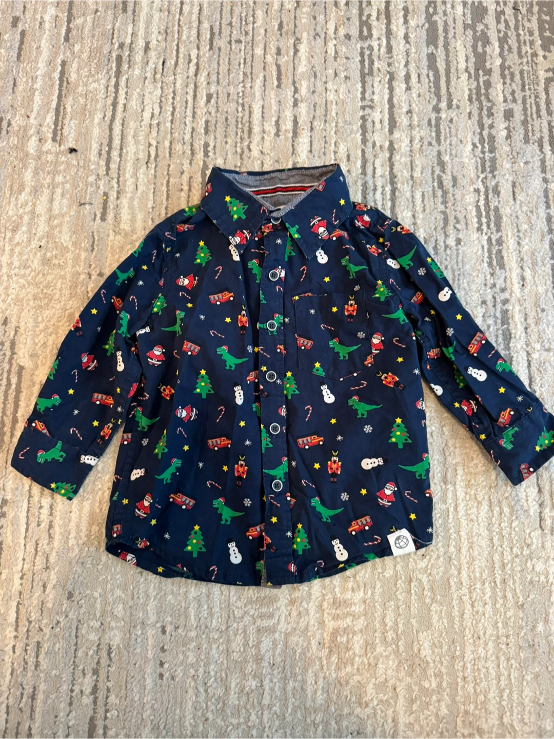 2T Boys Long Sleeve Christmas Shirts - photo 3