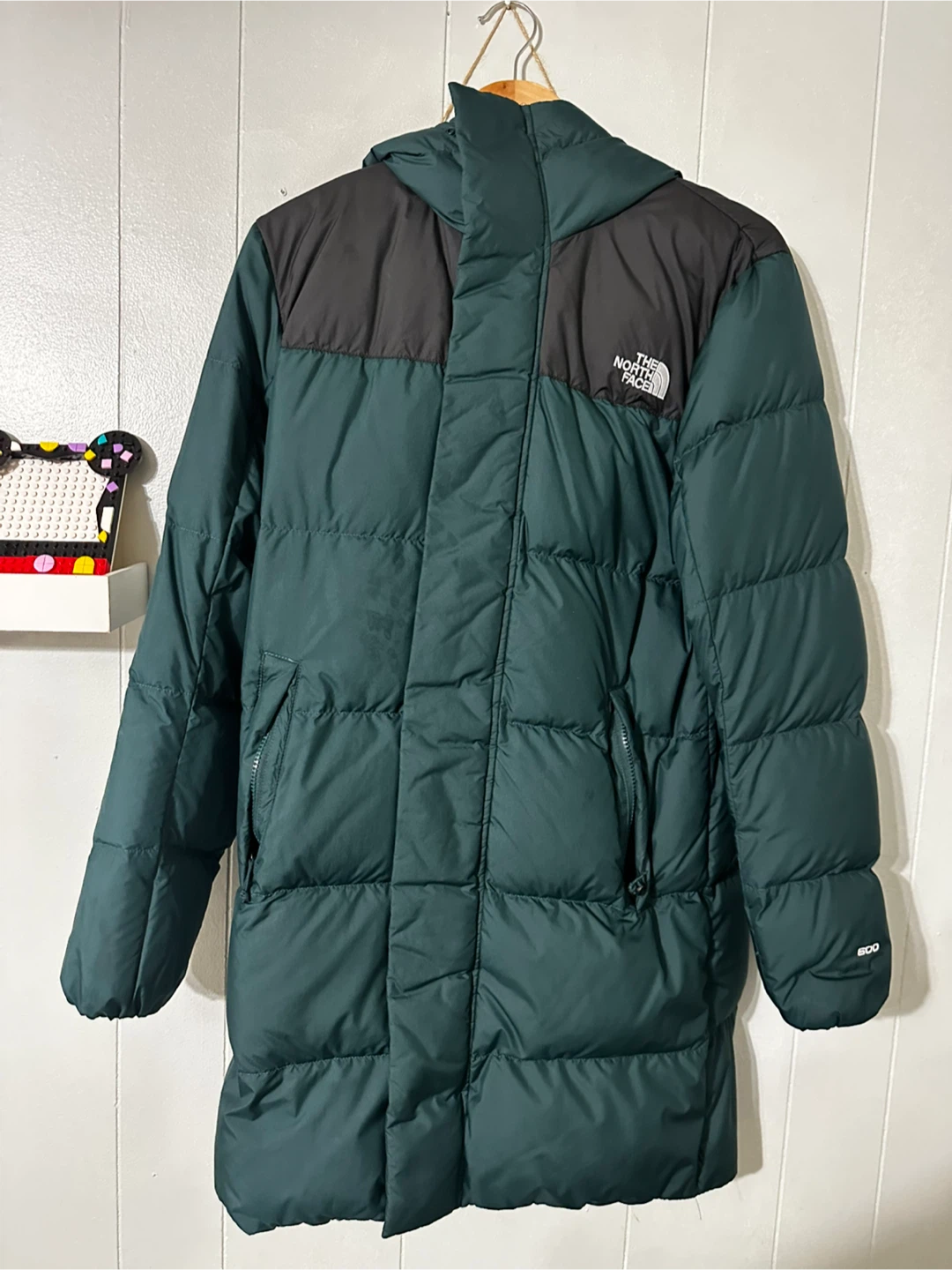 The North Face Men's Green Down Parka - Size S