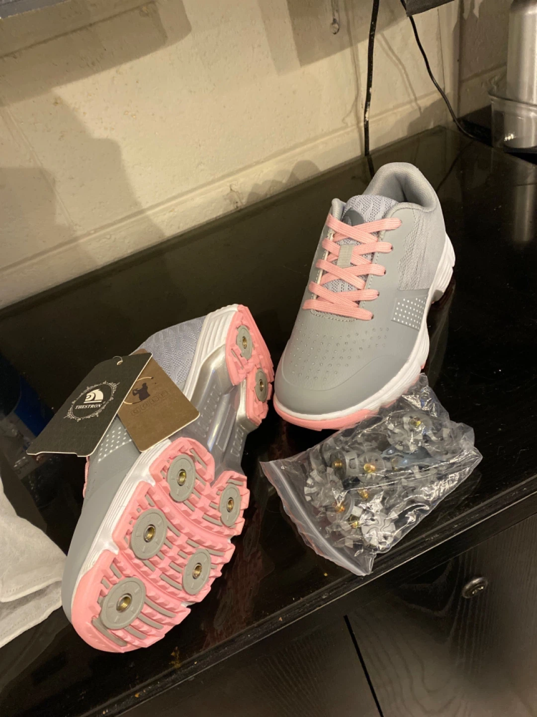 Thestron Golf Shoes - Grey & Pink, Size 6 (US) - photo 3