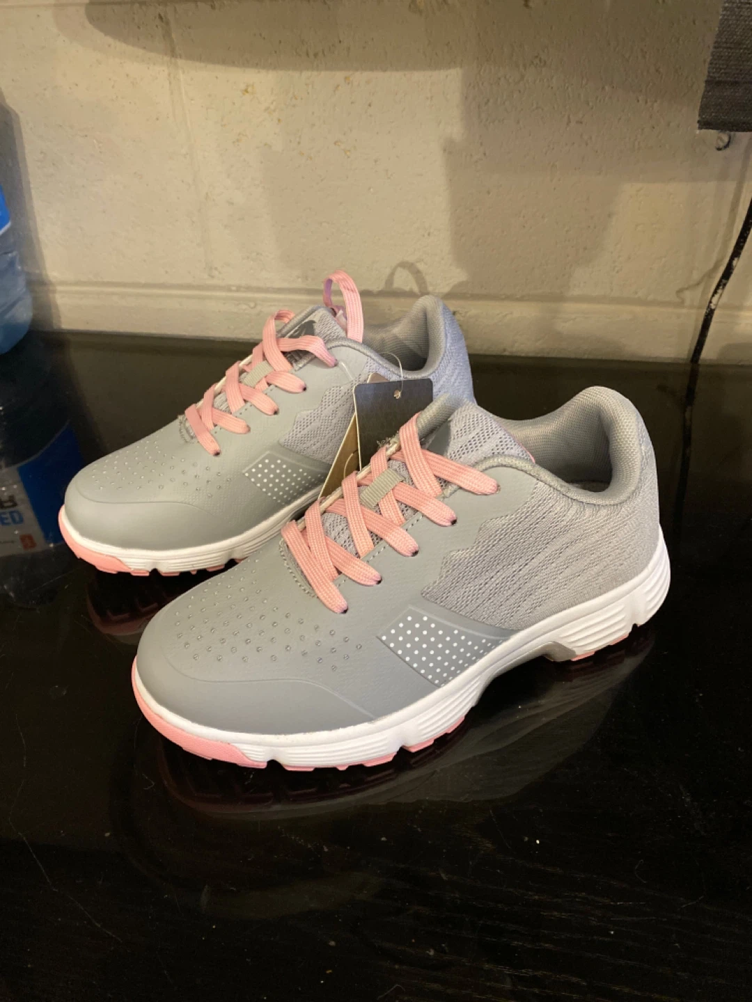 Thestron Golf Shoes - Grey & Pink, Size 6 (US)